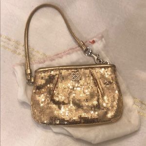 Coach Sequin Wristlet
